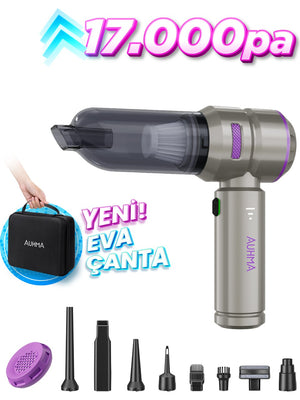 Auhma AHV-02: Hem Üfleme Hem Vakum – 17.000 PA Fırçasız Motorlu Kablosuz Araç Süpürgesi