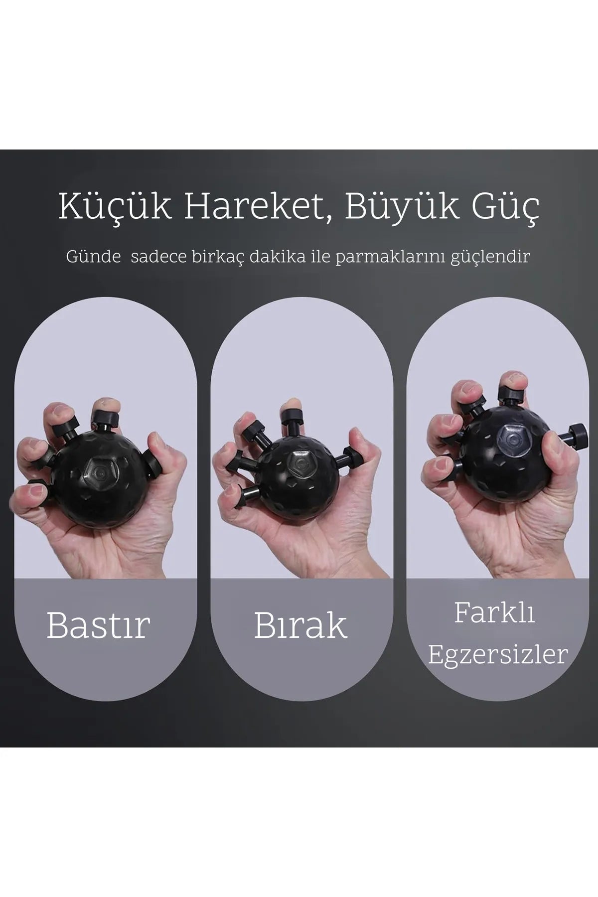 Gripball Bilek ve Parmak Güçlendirme Top – El Egzersiz ve Terapi Aparatı